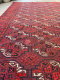 6'6 x 11'2 Antique Afghani rug #2643 - Blue Parakeet Rugs