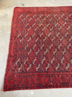 6'6 x 11'2 Antique Afghani rug #2643 - Blue Parakeet Rugs
