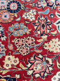 4'5 x 6'7 Antique Persian Kashan rug #2258 / 5x7 Vintage Rug - Blue Parakeet Rugs