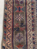 5'9 x 9'7 Antique nomadic Baluch rug #1856 / 6x10 Vintage Rug - Blue Parakeet Rugs
