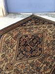 2 x 3'1 Antique Senneh / Small Persian Rug - Blue Parakeet Rugs