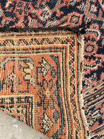 3' x 5'5 Antique Persian Mahal rug #2451/ small vintage rug - Blue Parakeet Rugs