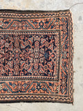 3' x 5'5 Antique Persian Mahal rug #2451/ small vintage rug - Blue Parakeet Rugs