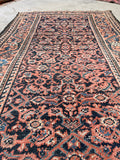 3' x 5'5 Antique Persian Mahal rug #2451/ small vintage rug - Blue Parakeet Rugs