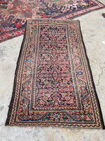 3' x 5'5 Antique Persian Mahal rug #2451/ small vintage rug - Blue Parakeet Rugs