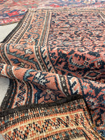 3' x 5'5 Antique Persian Mahal rug #2451/ small vintage rug - Blue Parakeet Rugs