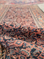 3' x 5'5 Antique Persian Mahal rug #2451/ small vintage rug - Blue Parakeet Rugs