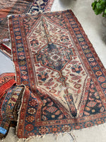 3'4 x 5'4 Antique Persian Kurdish Rug #2701