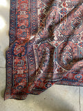 6'7 X 12'3 Antique Love-Worn Persian Gallery Rug #2774 - Blue Parakeet Rugs