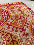 2'1 x 3'2 Antique Turkish Anatolian rug #1948 / 2x3 Vintage Rug - Blue Parakeet Rugs