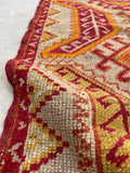 2'1 x 3'2 Antique Turkish Anatolian rug #1948 / 2x3 Vintage Rug - Blue Parakeet Rugs