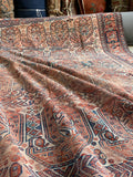 6'7 X 12'3 Antique Love-Worn Persian Gallery Rug #2774 - Blue Parakeet Rugs