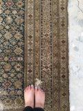 4'2 x 6'5 Chi Chi Rug / Antique Caucasian Rug / Small Rug (#223) - Blue Parakeet Rugs