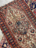 Small vintage Persian Kurdish rug
