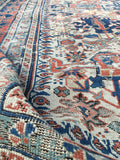 4'3 x 9'8 Worn Antique Caucasian Rug - Blue Parakeet Rugs