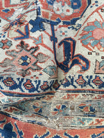 4'3 x 9'8 Worn Antique Caucasian Rug - Blue Parakeet Rugs