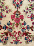 9'6 x 18'4 Vintage oversize floral Kerman rug #2097 / 10x18 Vintage Rug - Blue Parakeet Rugs