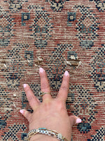 4' x 12'8 Worn to perfection paisley runner #2098 / 4x13 vintage runner - Blue Parakeet Rugs