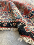 4' x 12'8 Worn to perfection paisley runner #2098 / 4x13 vintage runner - Blue Parakeet Rugs