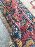 9 x 12'6 Large 1920s Spanish Rug / 9x12 vintage rug (#1251) - Blue Parakeet Rugs