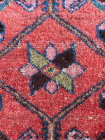 2'8 x 5' Antique Scatter rug #2102 / 3x5 Vintage Rug - Blue Parakeet Rugs