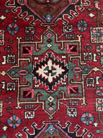 2'10 x 4'4 Antique Triple Medallion Tribal rug #2103 / 3x4 Vintage Rug - Blue Parakeet Rugs