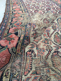 3'5 x 15' Antique Persian Malayer Runner / long vintage runner / 15' rug runner - Blue Parakeet Rugs