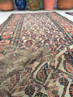 3'5 x 15' Antique Persian Malayer Runner / long vintage runner / 15' rug runner - Blue Parakeet Rugs