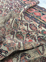 3'5 x 15' Antique Persian Malayer Runner / long vintage runner / 15' rug runner - Blue Parakeet Rugs