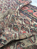 3'5 x 15' Antique Persian Malayer Runner / long vintage runner / 15' rug runner - Blue Parakeet Rugs
