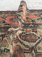 3'5 x 15' Antique Persian Malayer Runner / long vintage runner / 15' rug runner - Blue Parakeet Rugs