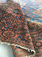 5'2 x 9'4 Antique Persian Ferahan Sarouk / Large Vintage Rug (#229) - Blue Parakeet Rugs