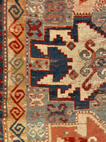 5’6 x 7’1 Antique Kazak Rug (#1387ML) - Blue Parakeet Rugs