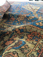 5'2 x 9'4 Antique Persian Ferahan Sarouk / Large Vintage Rug (#229) - Blue Parakeet Rugs