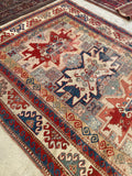 5’6 x 7’1 Antique Kazak Rug (#1387ML) - Blue Parakeet Rugs