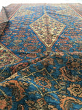 5'2 x 9'4 Antique Persian Ferahan Sarouk / Large Vintage Rug (#229) - Blue Parakeet Rugs