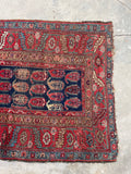 3'2 x 11' Antique worn Persian runner #2260 / 3x11 Vintage Runner - Blue Parakeet Rugs
