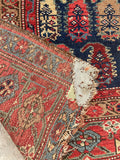 3'2 x 11' Antique worn Persian runner #2260 / 3x11 Vintage Runner - Blue Parakeet Rugs