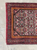 3'6 x 4'7 Antique Persian rug #2264 / 4x5 Vintage Rug - Blue Parakeet Rugs