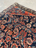 2' x 2'4 Antique Persian Ferahan rug #2265 / 2x2 Vintage Rug - Blue Parakeet Rugs