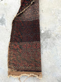 1'7 x 3'3 antique nomadic Baluch scatter rug (#1103) - Blue Parakeet Rugs