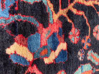 5'6 x 7'6 Antique Jewel toned Malayer rug #2107 / 6x8 Vintage Rug - Blue Parakeet Rugs