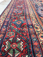 9'10 x 13'6 Midnight Blue Antique Mahal - Blue Parakeet Rugs