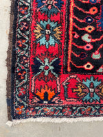 5'6 x 7'6 Antique Jewel toned Malayer rug #2107 / 6x8 Vintage Rug - Blue Parakeet Rugs