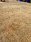 10x13 Antique and finely woven Turkish rug #2455 - Blue Parakeet Rugs