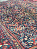 9'10 x 13'6 Midnight Blue Antique Mahal - Blue Parakeet Rugs