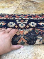 2' x 2'9 Persian Lilihan rug mat / small antique rug - Blue Parakeet Rugs