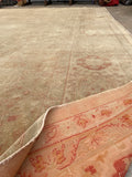 10x13 Antique and finely woven Turkish rug #2455 - Blue Parakeet Rugs