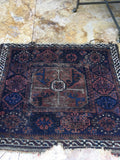 2'3 x 2'9 Antique Baluch Rug mat / Small  Rug (#647) - Blue Parakeet Rugs