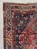 7’ x 9’6 Antique Persian Shiraz rug #2778 - Blue Parakeet Rugs